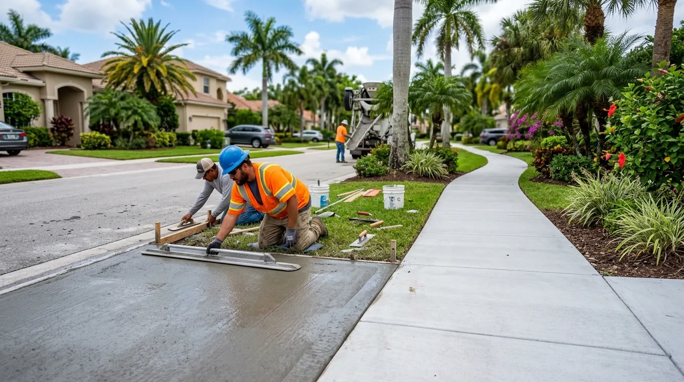 Concrete Walkways and Sidewalks for Poinciana Neighborhoods